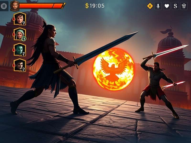 Indian Titan Legends gameplay screenshot showing epic battle scene